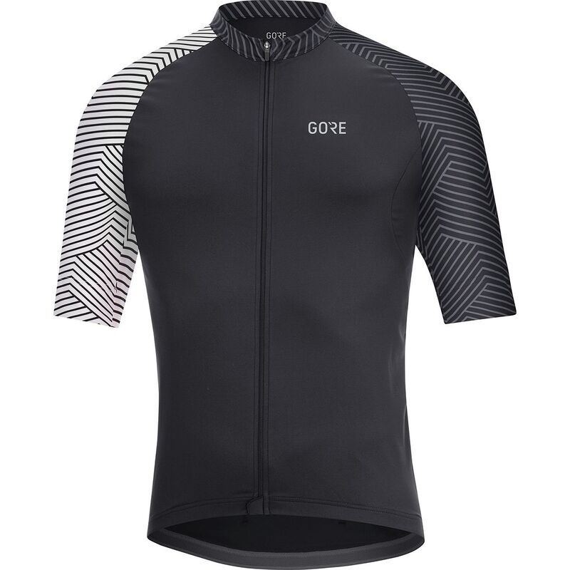 ゴアウェア メンズ トップス Tシャツ ジャージー GOREWEAR C5 Optiline Jersey Mens BlackWhite ホワイト