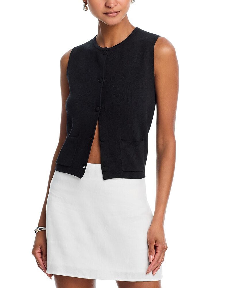 フレンチコネクション レディース アウター ベスト ニット FRENCH CONNECTION Cosysoft Knit Vest Black ブラック
