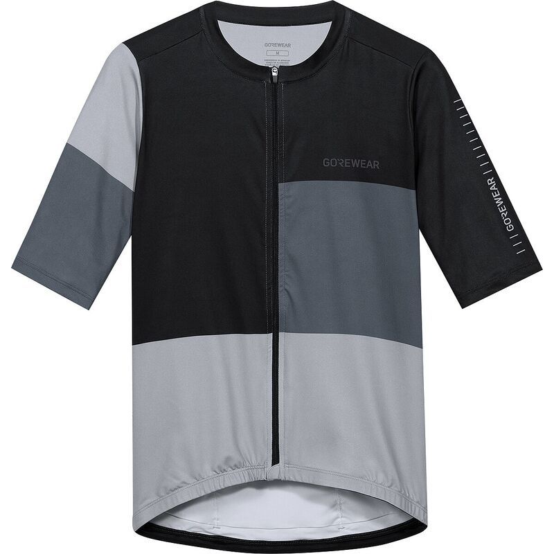 ゴアウェア メンズ トップス Tシャツ 半袖 ジャージー GOREWEAR SWIFTRIDE Block ShortSleeve Jersey Mens BlackLab Graphite ブラック