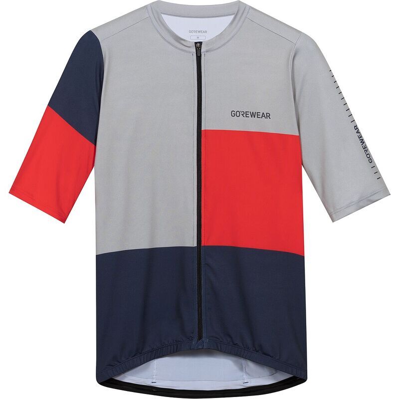 ゴアウェア メンズ トップス Tシャツ 半袖 ジャージー GOREWEAR SWIFTRIDE Block ShortSleeve Jersey Mens Lab GraphiteLab Red グラ