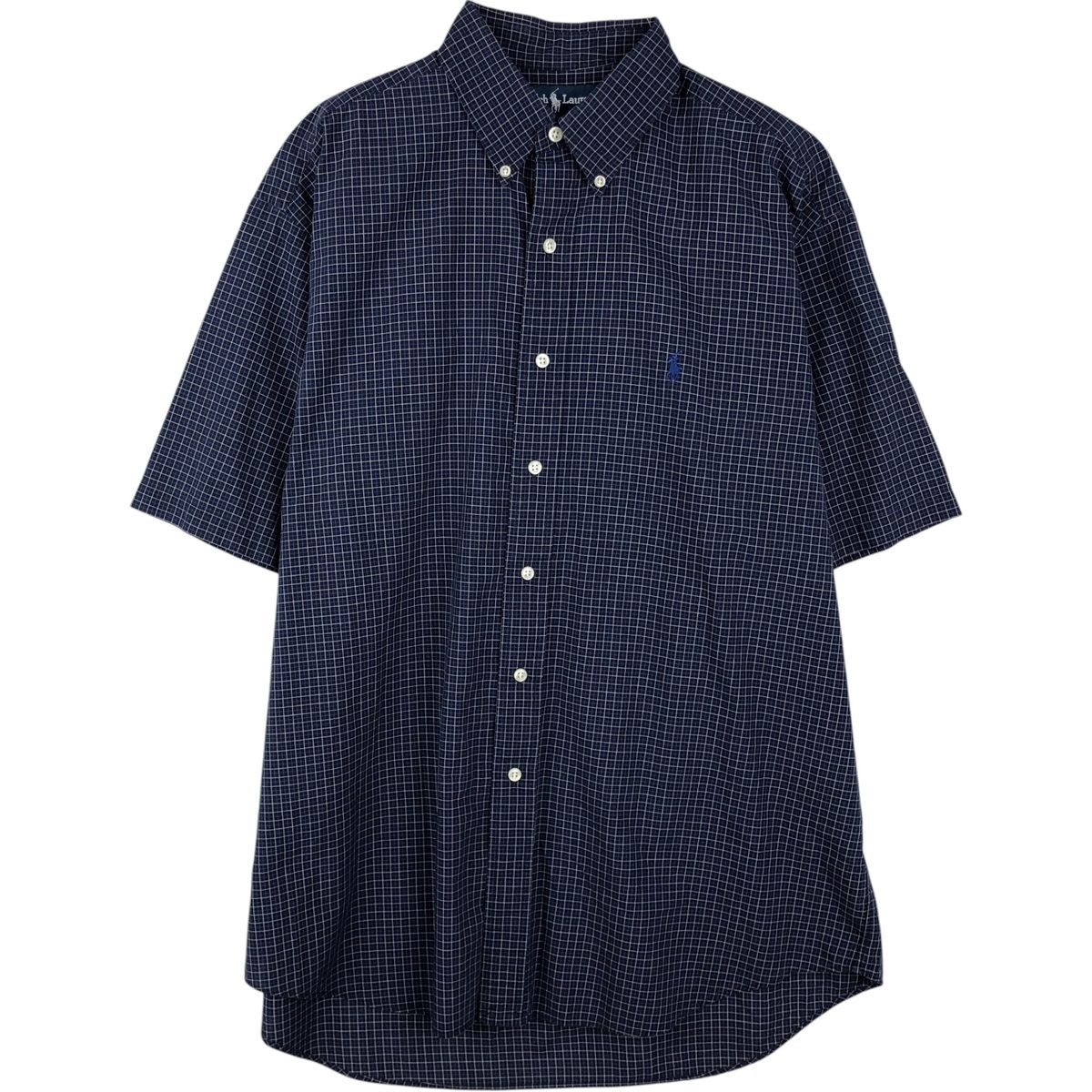 新品未使用　ラルフローレン　ボタンダウン　チェック　半袖シャツ 古着 ラルフローレン Ralph Lauren BLAKE 半袖 ボタンダウン チェック