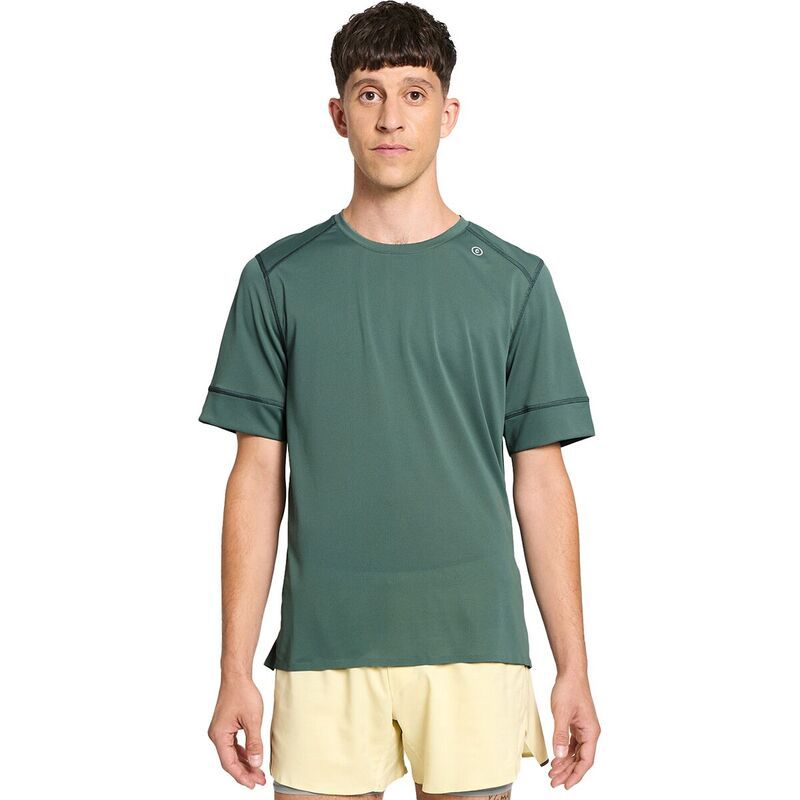 シエルアスレチックス メンズ トップス シャツ Ciele Athletics FSTTshirt Mensilver Pine シルバー