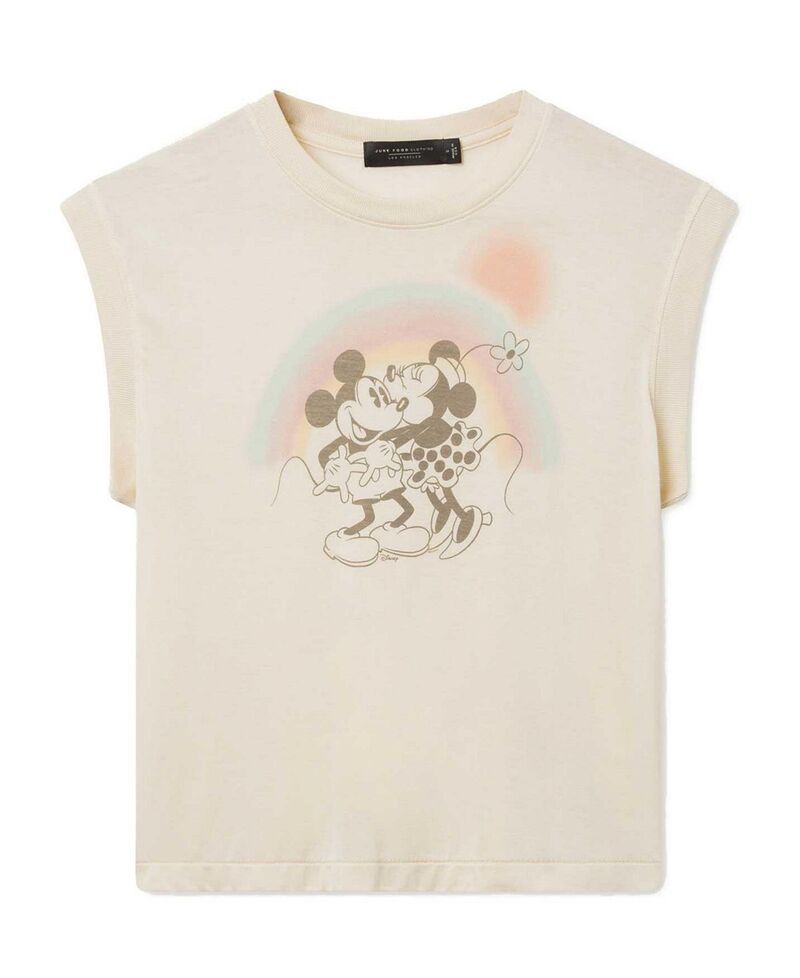 ジャンクフードクロージング レディース トップス タンクトップ ヴィンテージ Junk Food Clothing Womens Mickey and Minnie Kiss Vintage Tiss
