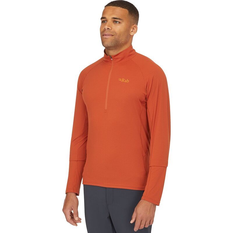 ラブ メンズ トップス シャツ 長袖 Rab Sonic LongSleeve Zip Shirt Mens Red Clay レッド