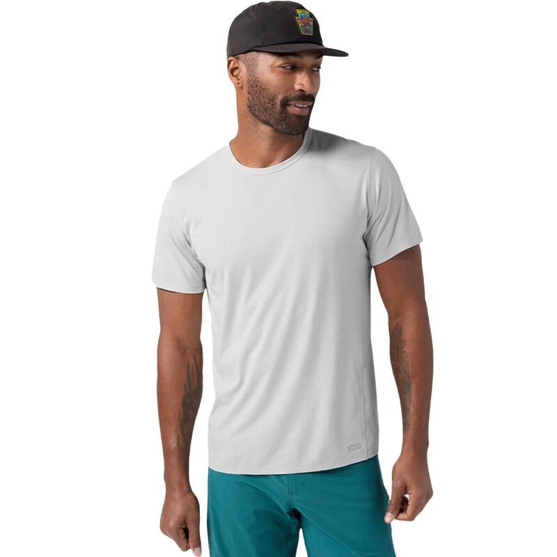 スティオ メンズ トップス シャツ 半袖 STIO Lucent ShortSleeve TShirt Mens Quiet Gray Heather グレー