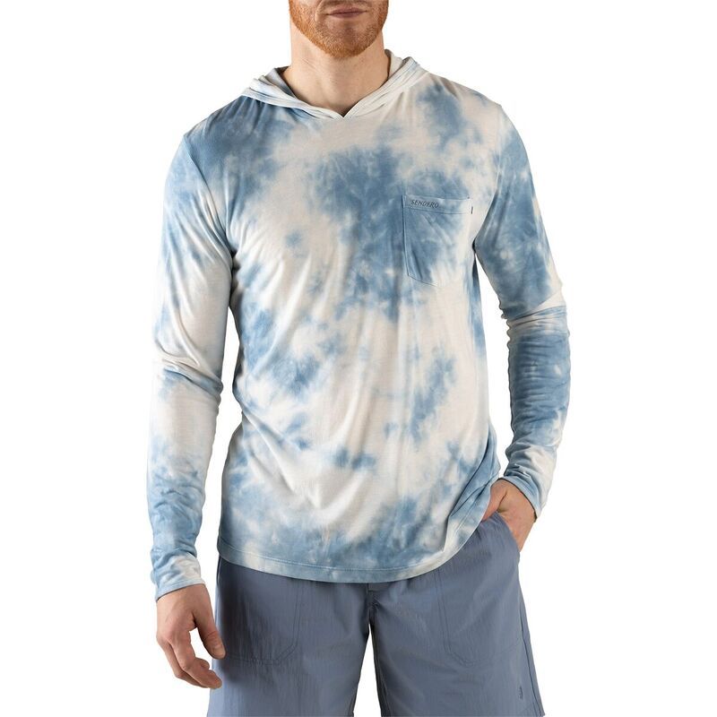 センデロプロビジョンズ メンズ トップス シャツ 長袖 パーカー Sendero Provisions Co Yucatan Hoodie Tech LongSleeve Shirt Mens Tie
