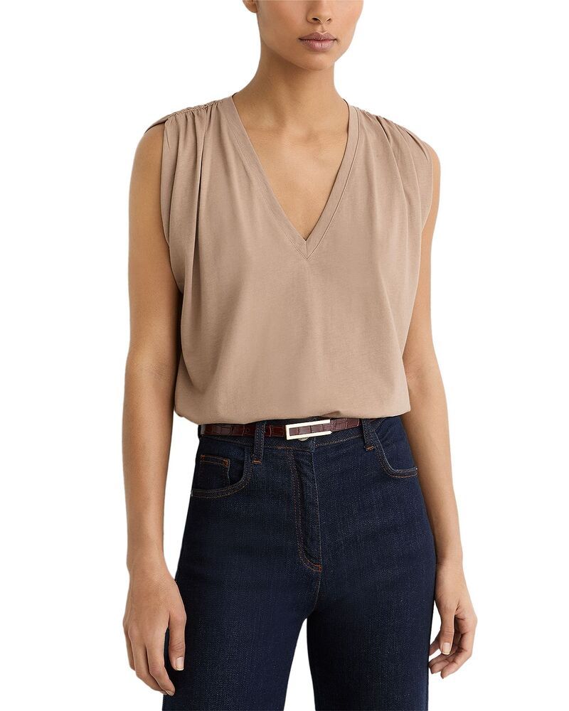 レイス レディース アウター ベスト REISS Renee Gathered Shoulder Vestaupe Neutral トープ