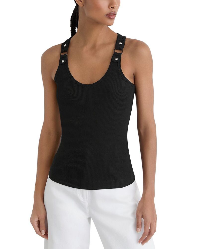 レイス レディース アウター ベスト REISS Bella Round Neck Vest Black ブラック