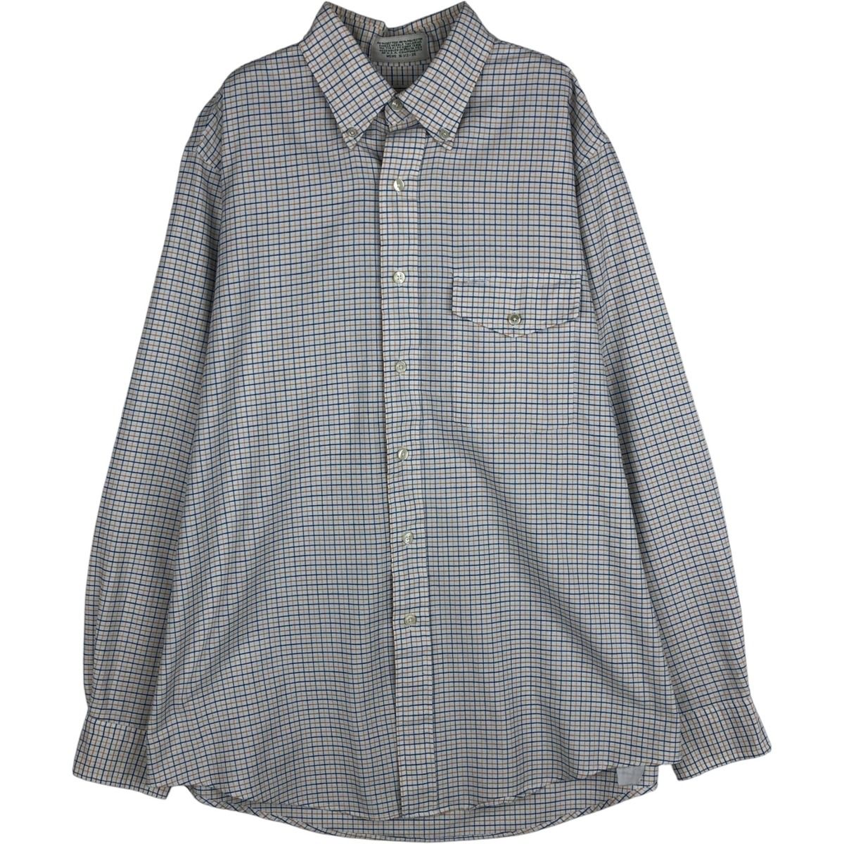 古着 ~90年代 エルエルビーン L.L.Bean 長袖 ボタンダウンチェックシャツ メンズL相当 ヴィンテージ/eaa643036
