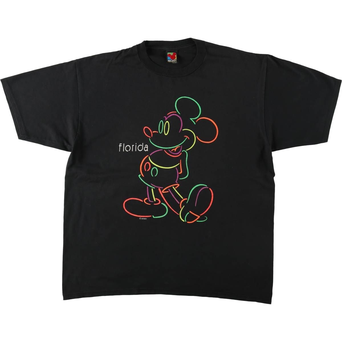 古着 MICKE UNLIMITED MICKEY MOUSE ミッキーマウス キャラクタープリントTシャツ メンズL相当/eaa640079