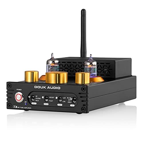 Douk Audio X1 GE5752 Bluetooth 5.0 真空管アンプ MM フォノアンプ ターンテーブル用 320W TDA7498E NE5532送料無料 13e99c87