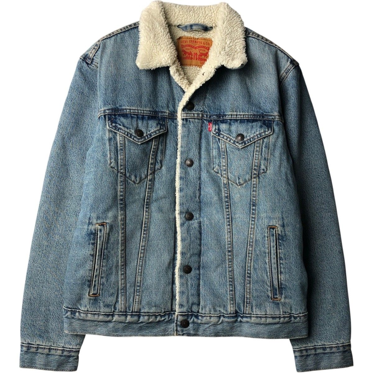 古着 リーバイス Levi's 中綿入り デニムボアジャケット メンズM相当/eaa645395