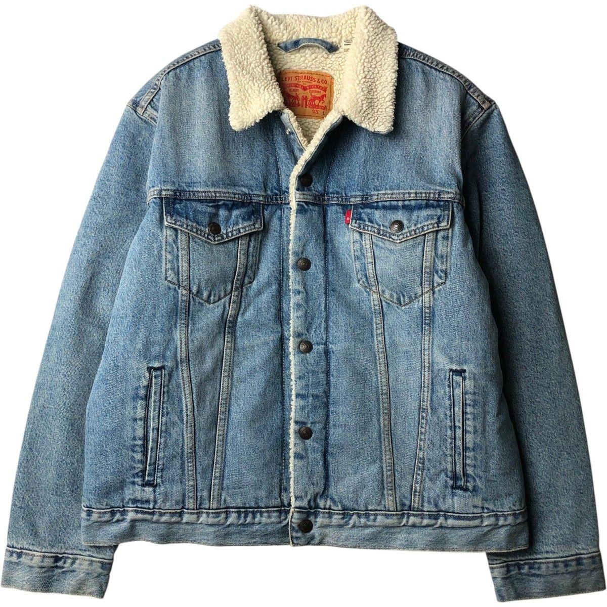 古着 リーバイス Levi's 中綿入り デニムボアジャケット メンズL相当/eaa645699