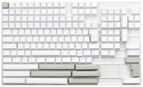GRAPHT Designer Keycaps 日本語配列対応 キーキャップセット 【マットホワイト】 4.25U 4.5U スペースバー 158キー PBT 昇華印刷 Cherry MX用キーキャップ JP/US配列対応送料無料 3b58f002