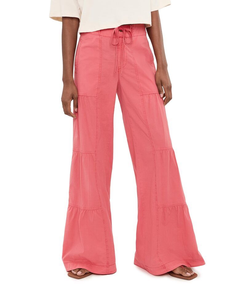 エックスシーブイアイ レディース ボトムス カジュアルパンツ ワイドレッグ XCVI Terraced Wide Leg Pants Retrograde