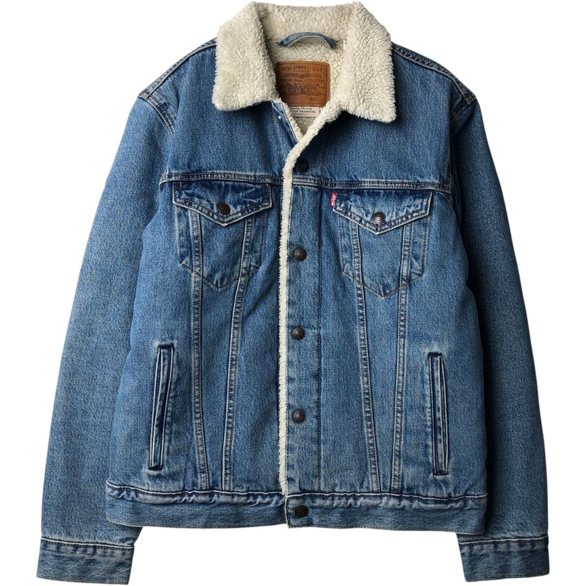 古着 リーバイス Levi's LEVI'S PREMIUM 中綿入り デニムボアジャケット メンズM相当/eaa645703