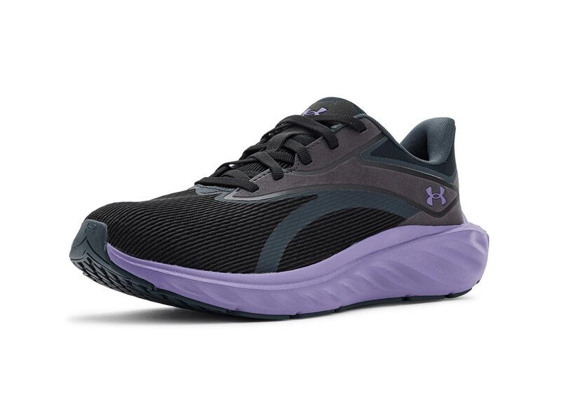 アンダーアーマー レディース シューズ スニーカー Under Armour Ascend Running Shoes BlackAnthracitePurple Luxe ブラック