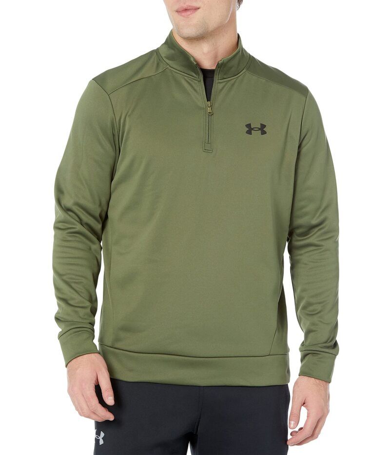 アンダーアーマー メンズ アウター パーカー・スウェット フリース Under Armour Fleece 14 Zip Marine OD GreenBlack ブラック