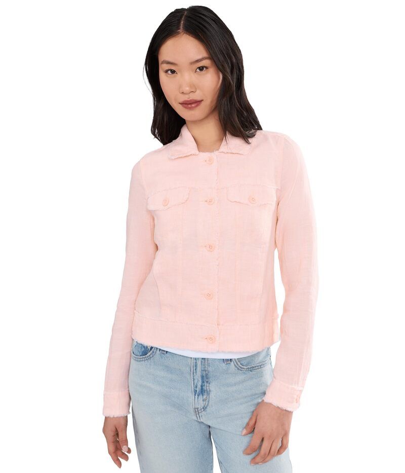トッミーバハマ レディース アウター コート ジャケット Tommy Bahama Two Palms Raw Edge Jacket Light Salmon サーモン