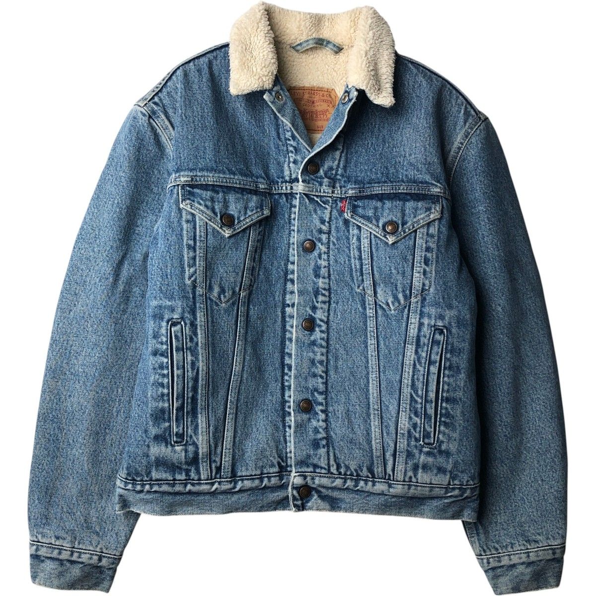 古着 90年代 リーバイス Levi's 70603-0215 ユーロモデル デニムボアジャケット イタリア製 メンズL相当 ヴィンテージ/eaa645716 11,519円