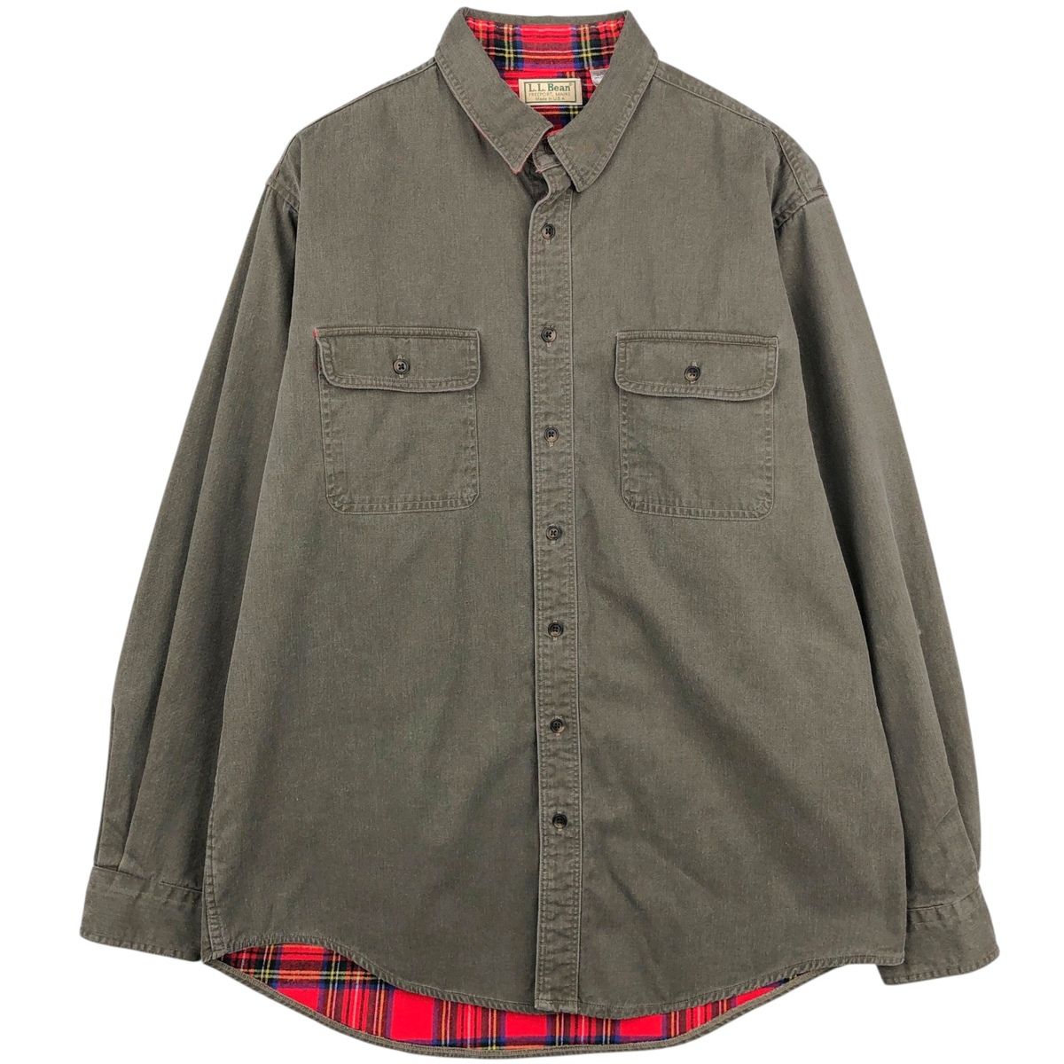 古着 70~80年代 エルエルビーン L.L.Bean 長袖 コットンシャツ USA製 メンズL相当 ヴィンテージ/eaa643355