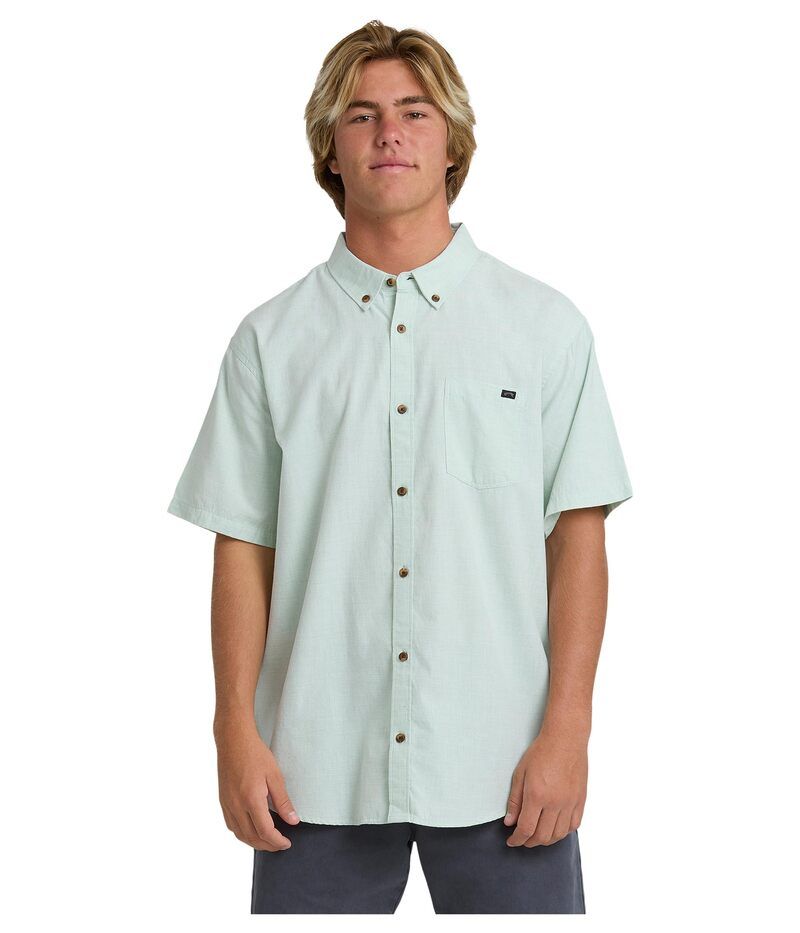 ビラボン メンズ トップス シャツ Billabong All Day Short Sleeve Granite Green グリーン