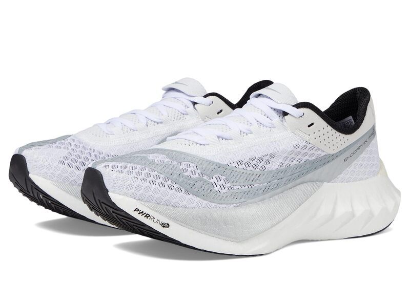 サッカニー レディース シューズ スニーカー Saucony Endorphin Pro 4 WhiteSilver ホワイト