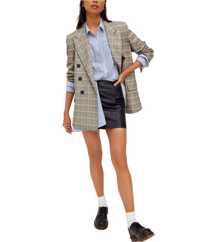 フリーピープル レディース ボトムスカート レザー Free People Modern Femme Vegan Leather Skirt Black ブラック 11,701円