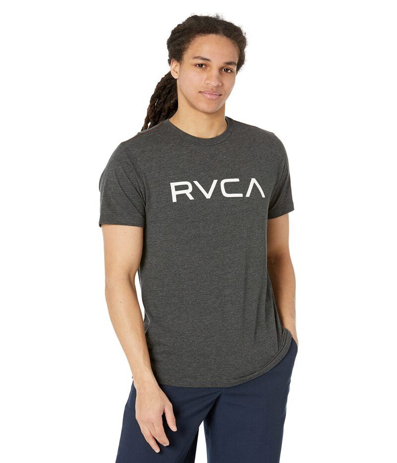 ルーカ メンズ トップス シャツ Big RVCA Short Sleeve Tee BlackWhite ホワイト