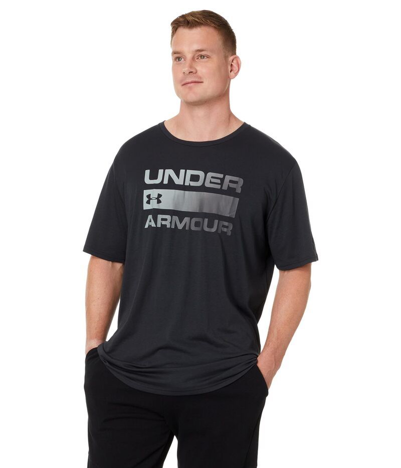 アンダーアーマー メンズ トップス シャツ Under Armour UA Team Issue Wordmark Short Sleeve BlackRhino Gray ブラック