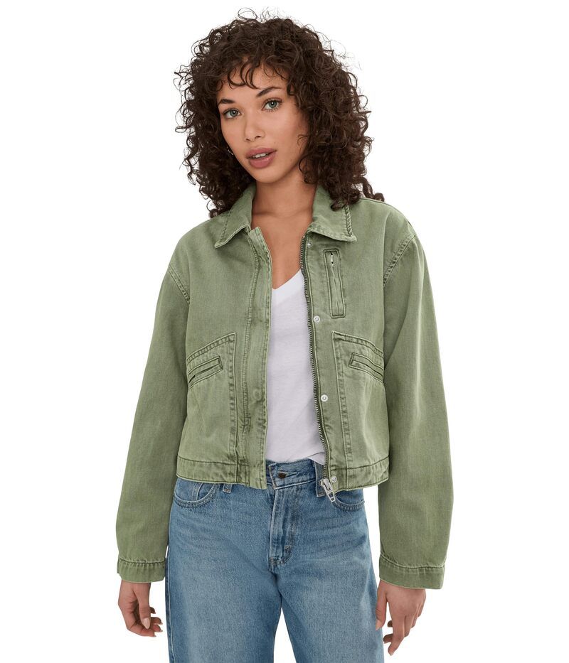 ブランクニューヨーク レディース アウター コート ジャケット Blank NYC Vibe Check Jacket Green グリーン