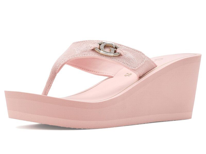 ゲス レディース シューズ サンダル GUESShai Light Pink Logo ピンク