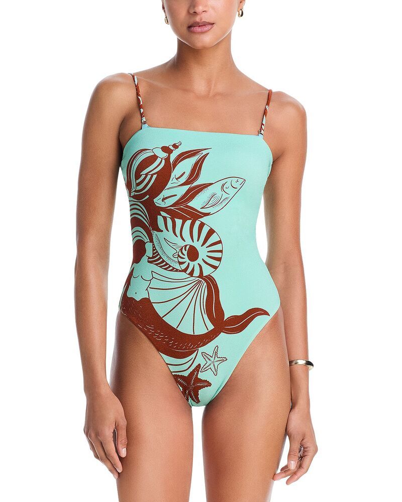 ファーム レディース 水着 上下セット FARM Rione Piece Swimsuit with Adjustable Straps Festa De Mar