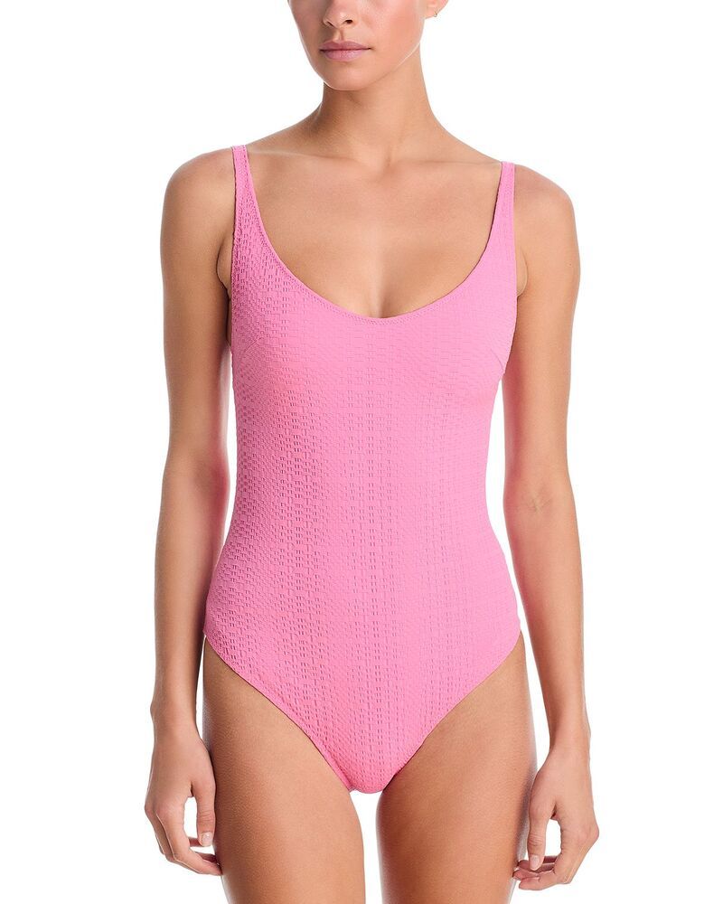 リサマリーフェマンデス レディース 水着 上下セット Lisa Marie Fernandez Marilyn Maillot One Piece Swimsuit Pink Seersucker ピ 76,890円