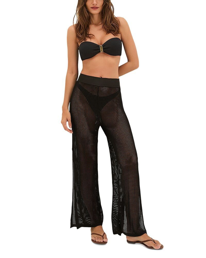 ヴィックス パウラ ハーマニー レディース ボトムス カジュアルパンツ ViX Paula Hermanny Valerie Swim CoverUpants Black ブラック
