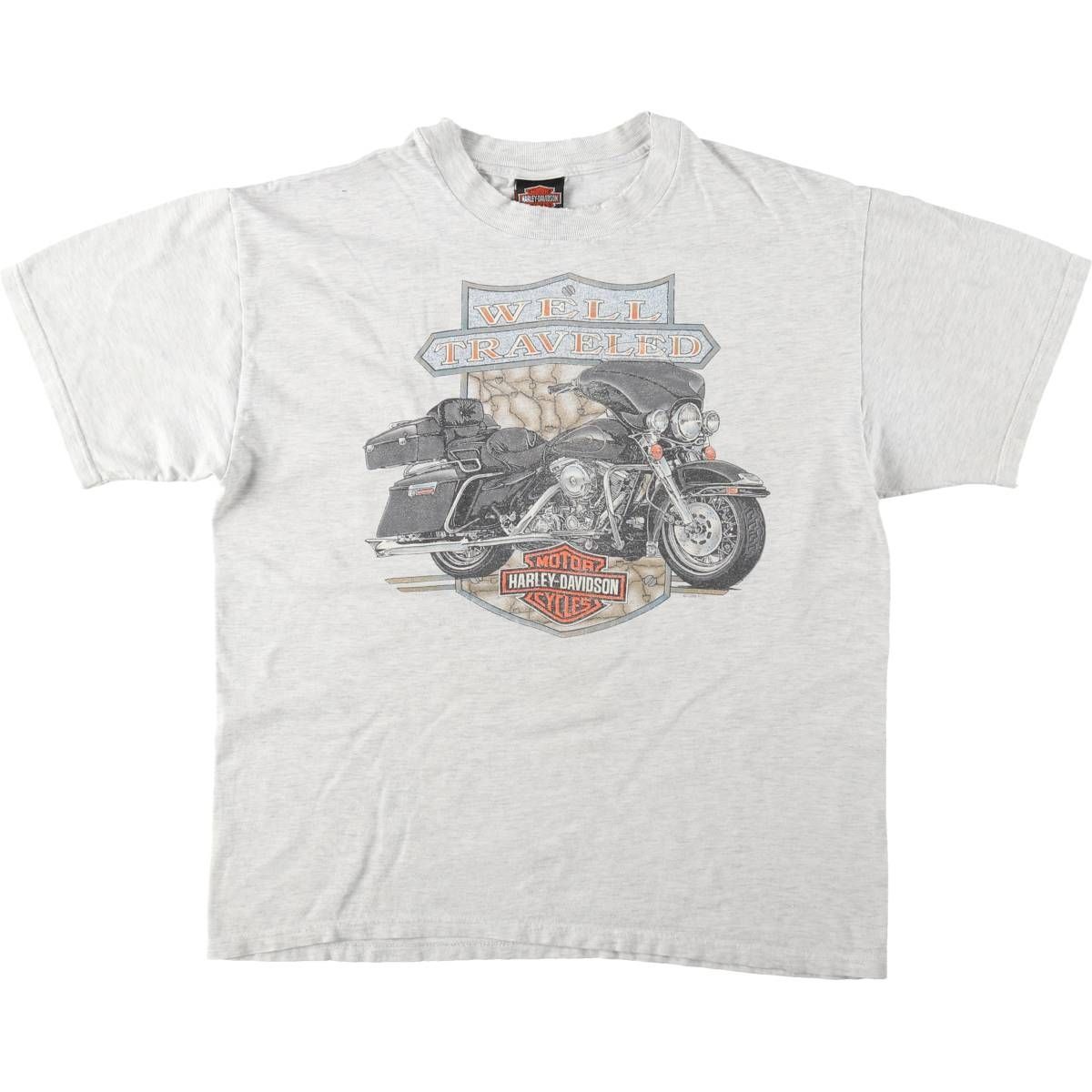 古着 90年代 ハーレーダビッドソン Harley-Davidson モーターサイクル バイクTシャツ USA製 メンズL相当 ヴィンテージ/eaa645150