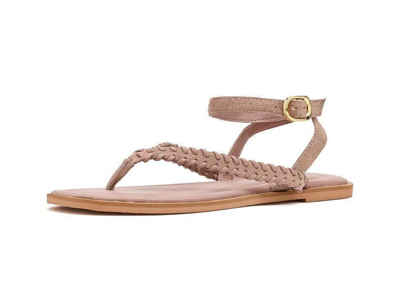 フリーピープル レディース シューズ サンダル Free People Waverly Whipstitch Thong Pearl Blush Suede Co パール