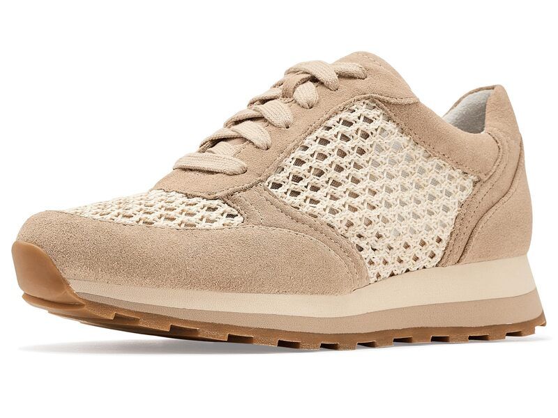 ジョンストンアンドマーフィー レディース シューズ スニーカー レース Johnston Murphy Piper Crochet LaceUp Sand サンド