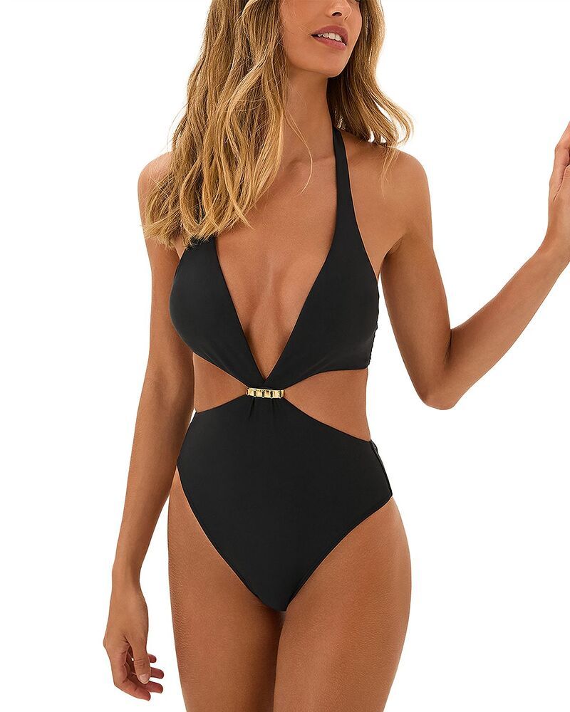 ヴィックス パウラ ハーマニー レディース 水着 上下セット ViX Paula Hermanny Bessie One Piece Swimsuit Black ブラック