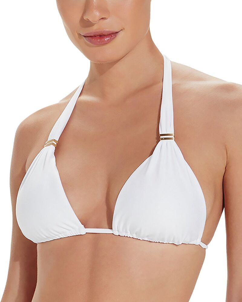 ヴィックス パウラ ハーマニー レディース 水着 トップのみ ホルター ViX Paula Hermanny ViX Bia Tube Halter Bikini Top White ホワイト