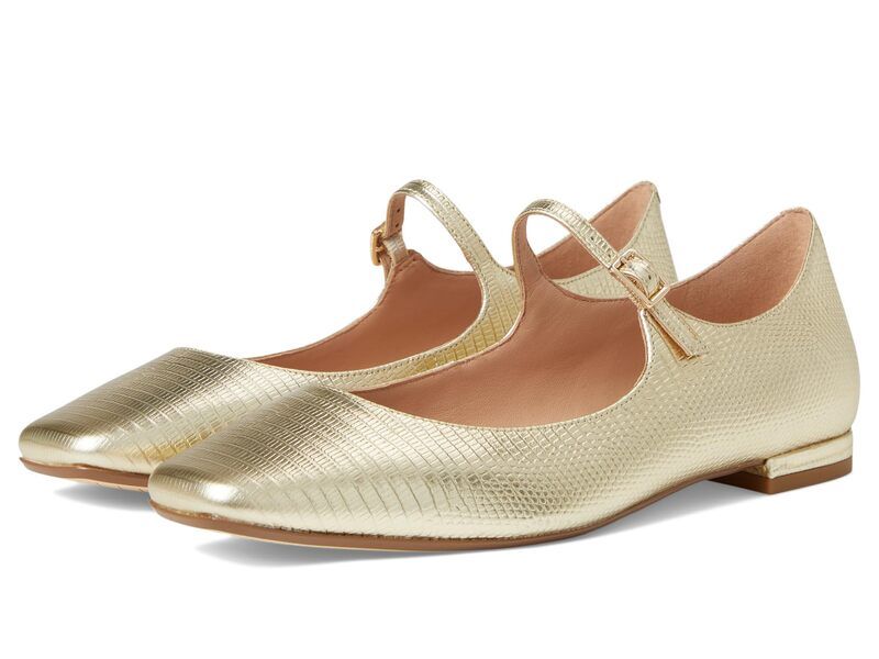 コールハーン レディース シューズ サンダル Cole Haan Bridge Mary Jane Ballet Gold Lizard Print ゴールド