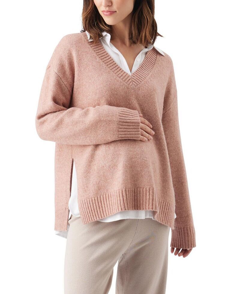 ライプマタニティ レディース アウター ニット・セーター Ripe Maternity Vera Nursing Knit Sweaterose Marle