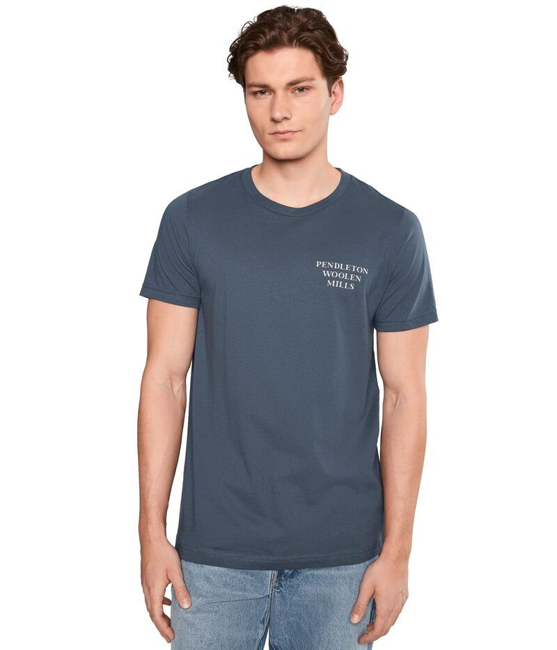 ペンドルトン メンズ トップス シャツ グラフィック Pendleton Bridge Creek Graphic Tee Vintage NavyBlue ネイビー