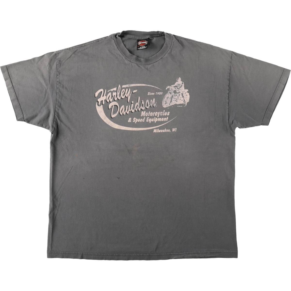 古着 00年代 ハーレーダビッドソン Harley-Davidson ファイヤーパターン モーターサイクル バイクTシャツ メンズXXL相当/eaa645127