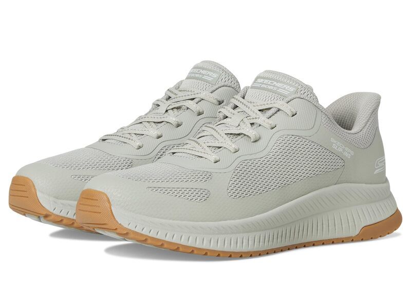 スケッチャーズ レディース シューズ スニーカー BOBS from SKECHERS Hands Free SlipIns Bobsquad 4 Staple Look Olive オリーブ