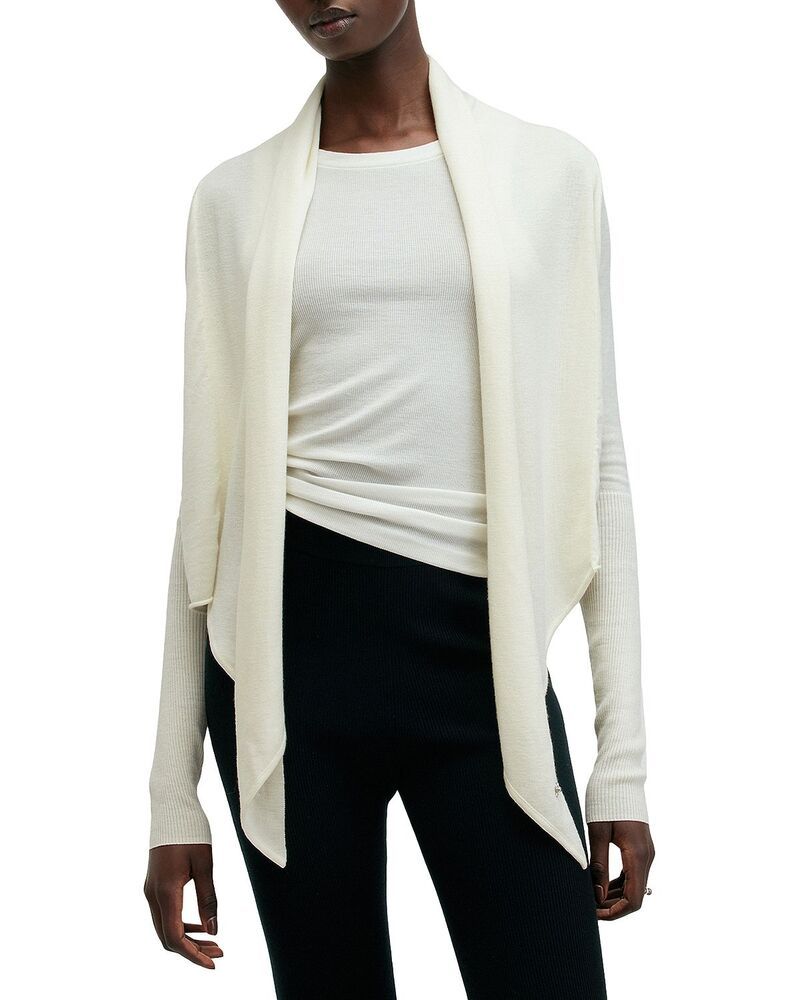オールセインツ レディース アウター ニット・セーター ウール カーディガン ALLSAINTS Wasson Pirate Wool Cardigan Chalk White ホワイト