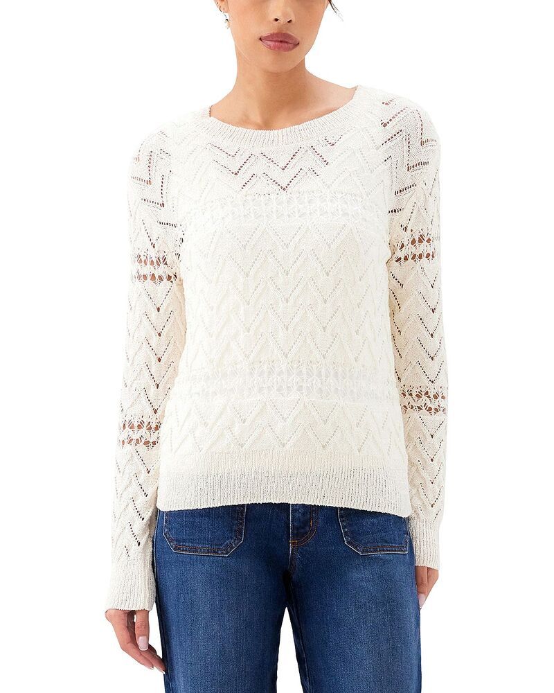カレンケーン レディース アウター ニット・セーター Karen Kane Crocheted Sweater Cream クリーム 20,576円