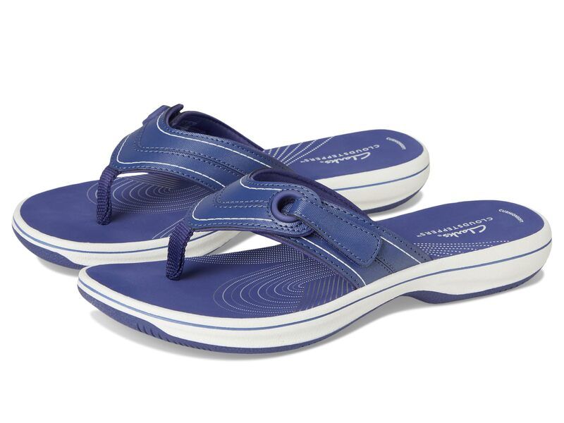 クラークス レディース シューズ サンダル Clarks Breeze Reyna Cobalt Synthetic コバルト