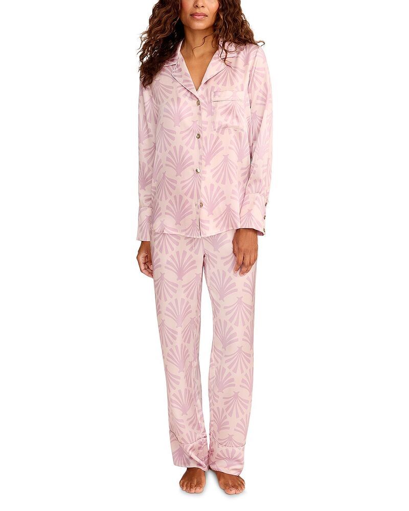 プティットプリュム レディース アンダーウェア ナイトウェア シルク Petite Plume Silk Pajama Set Pink ピンク