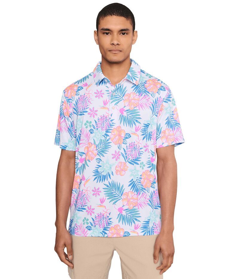 チャビーズ メンズ トップス シャツ Chubbies The Tropic Like Its Hot performance Polo Optic Whitepattern Base ホワイト 13,675円